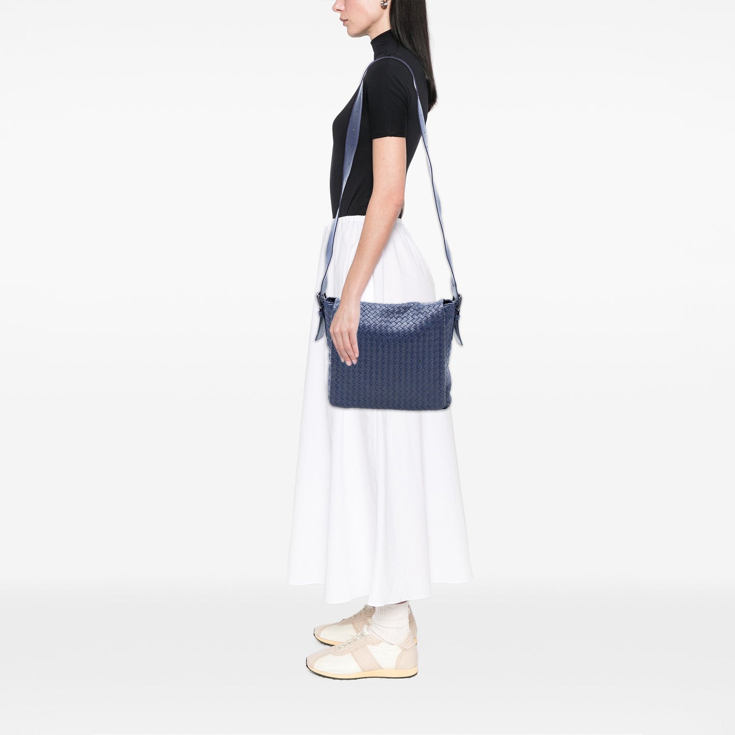 Bottega Veneta Nappa Intrecciato Flap Crossbody