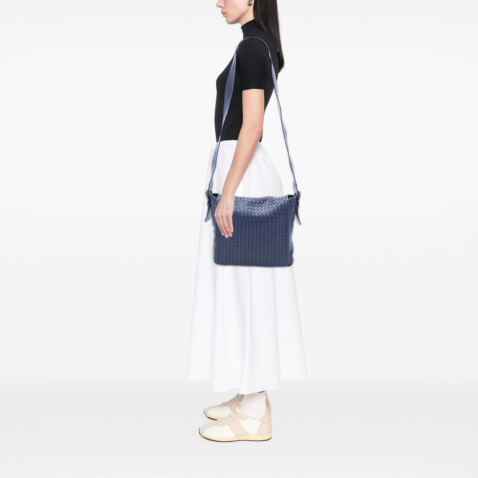 Bottega Veneta Nappa Intrecciato Flap Crossbody