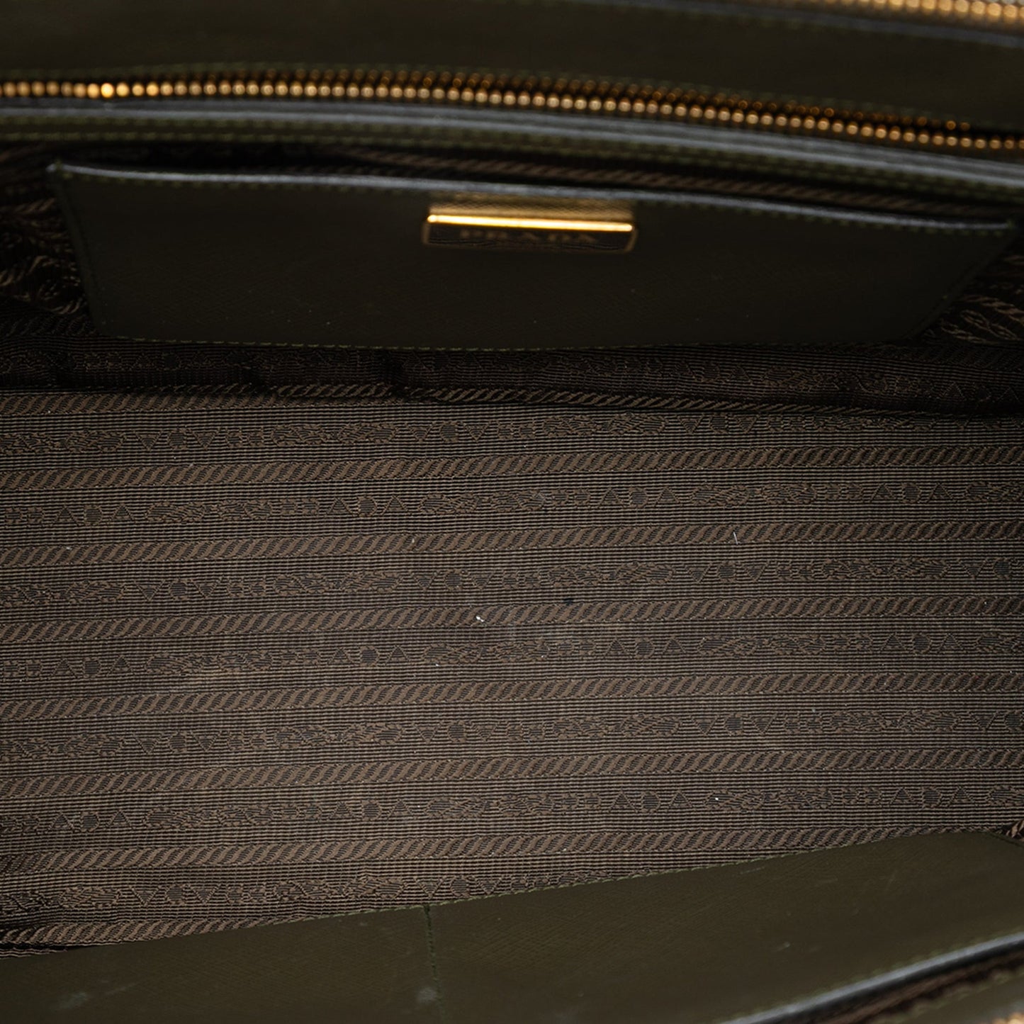 Prada Medium Bicolor Saffiano Lux Galleria Double Zip Satchel