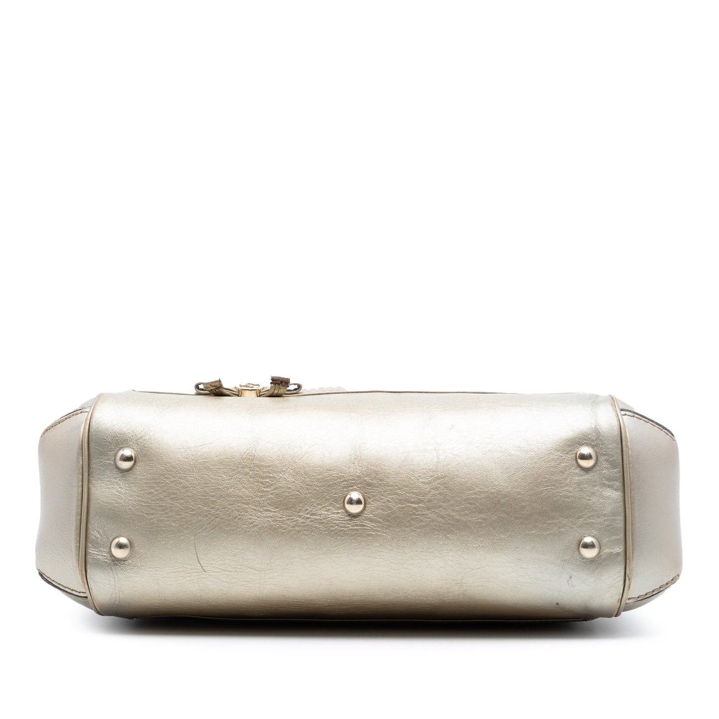 Gucci Metallic Guccissima Mayfair Satchel