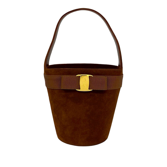 Ferragamo vara bucket suede