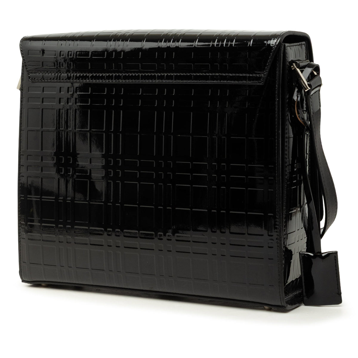 Burberry House Check Embossed Patent Crossbody