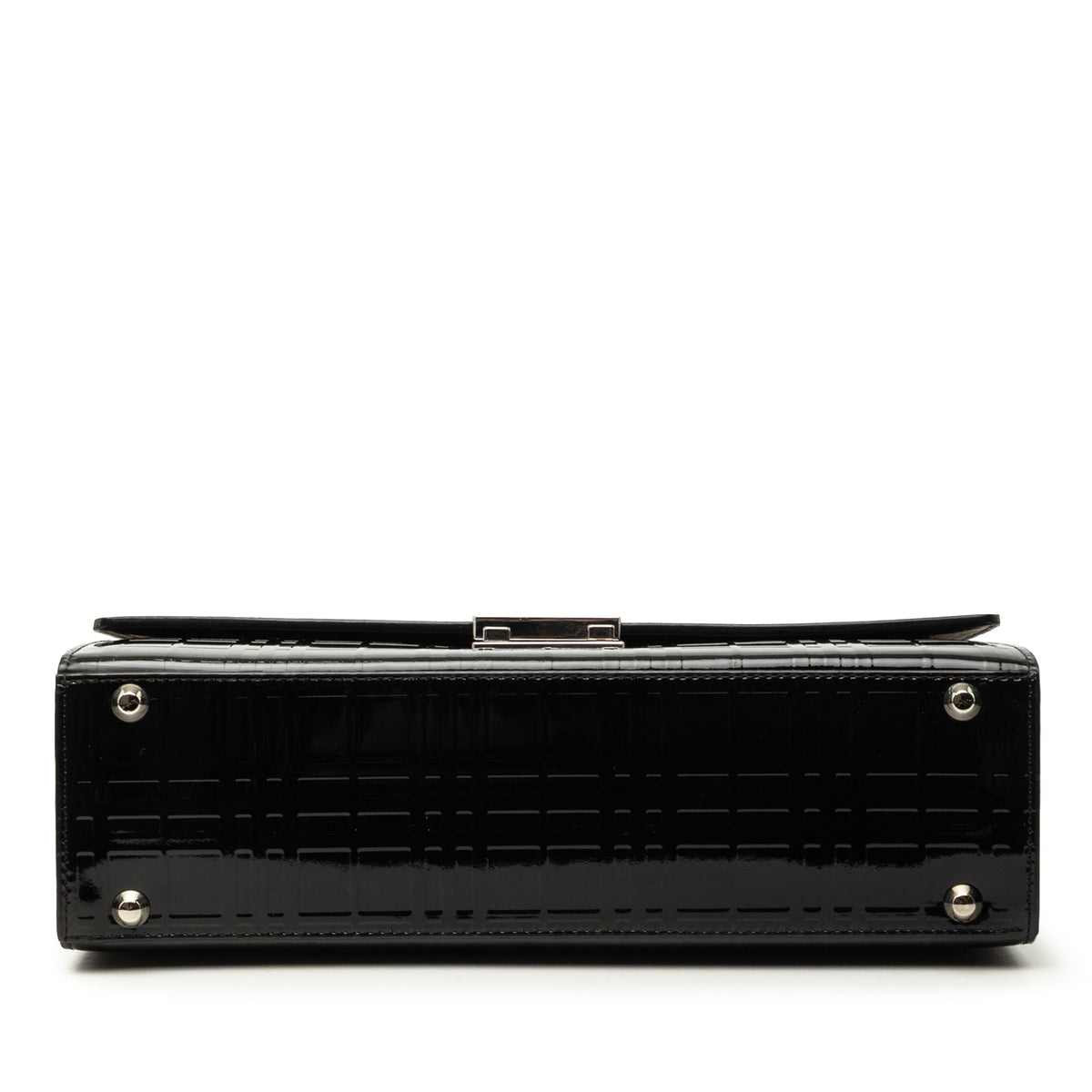 Burberry House Check Embossed Patent Crossbody