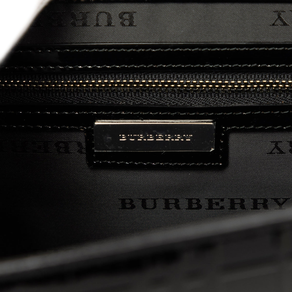 Burberry House Check Embossed Patent Crossbody