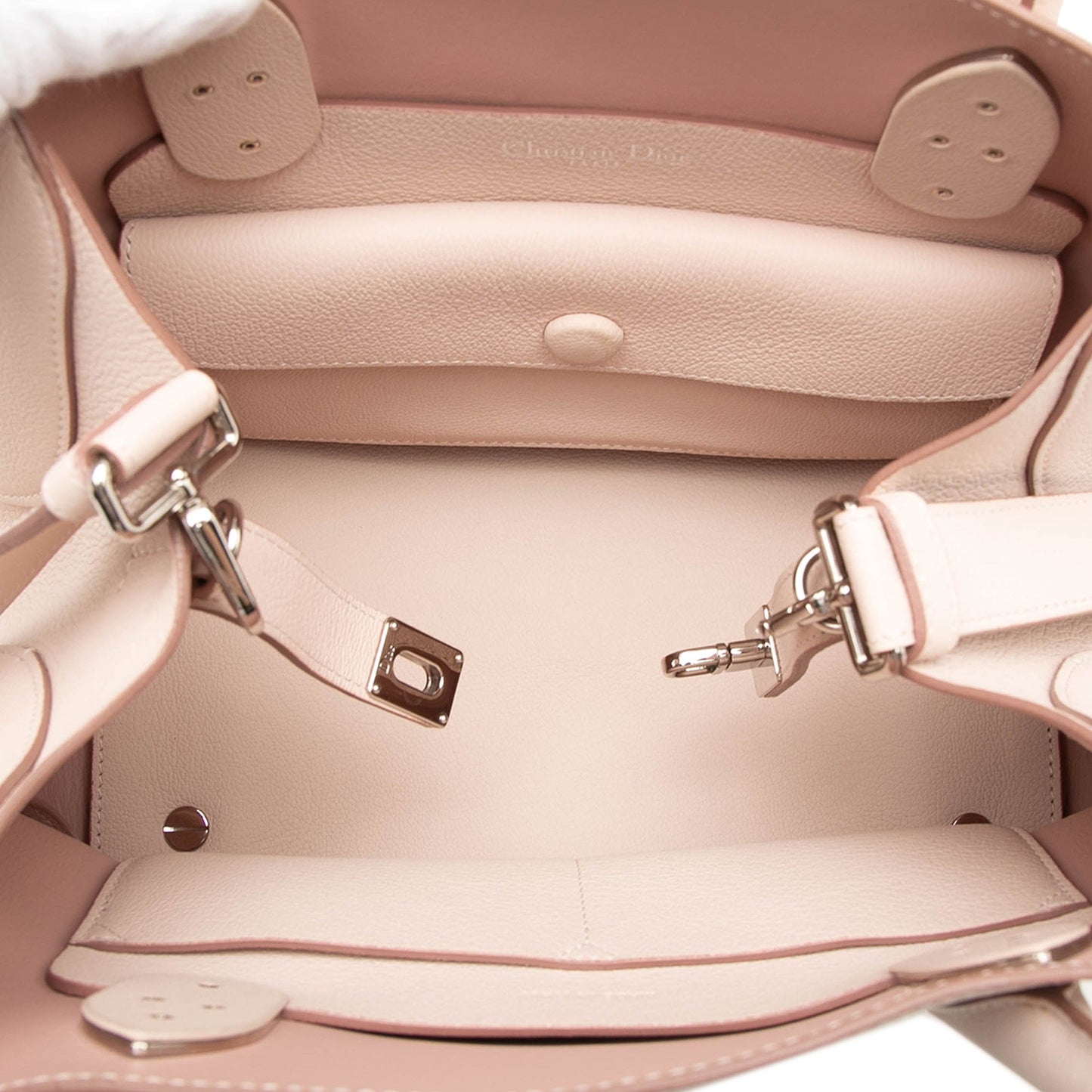 Dior Large Supple Grained Calfskin Open Bar Tote