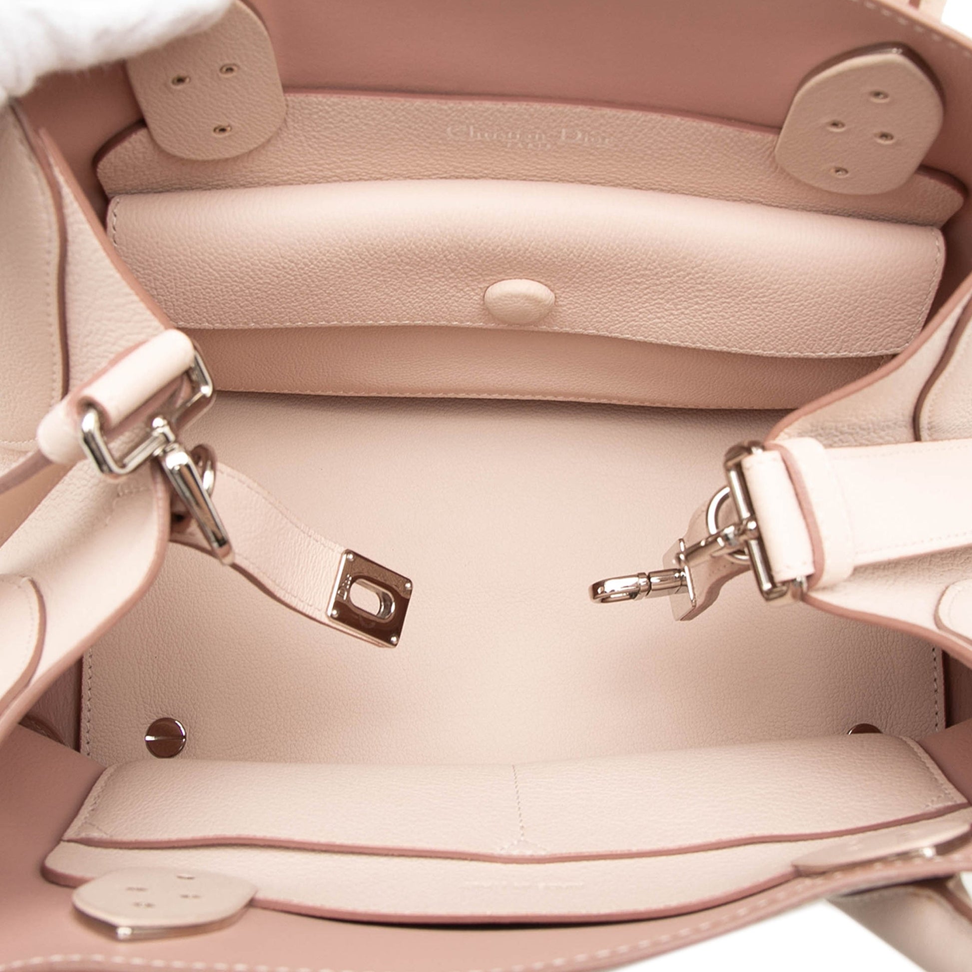 Dior Large Supple Grained Calfskin Open Bar Tote