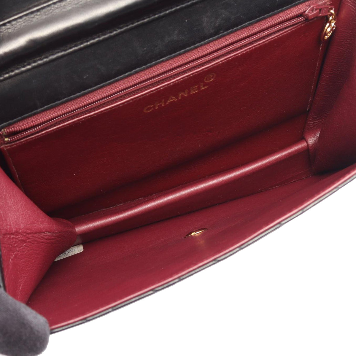 Chanel CC Matelasse Lambskin Flap Bag — Black