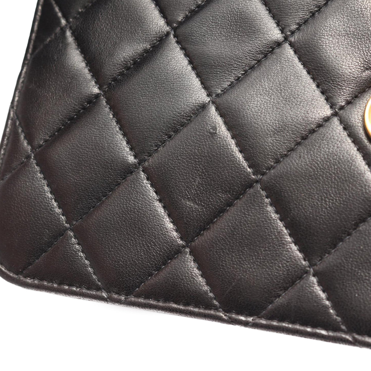 Chanel CC Matelasse Lambskin Flap Bag — Black