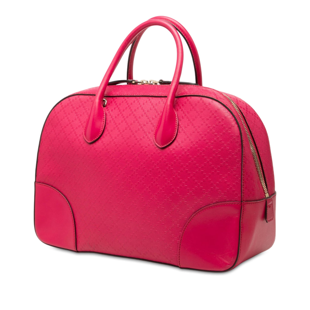 Gucci Diamante Bright Leather Satchel