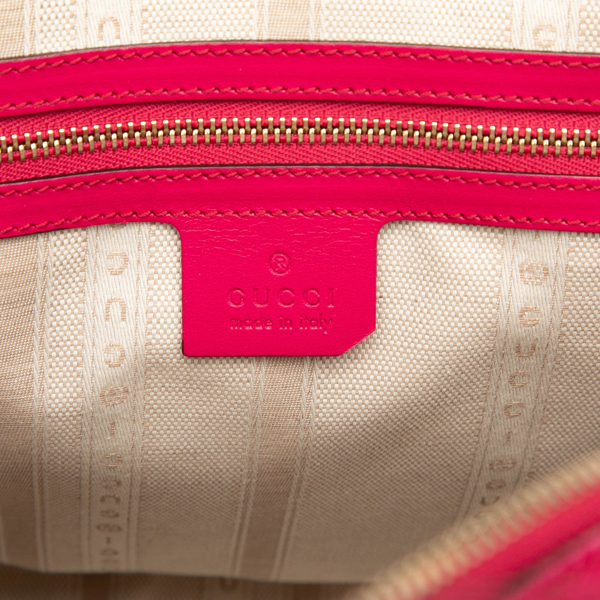 Gucci Diamante Bright Leather Satchel