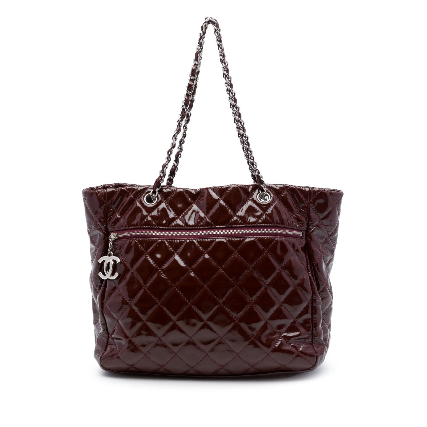 Chanel Quilted Patent Chic and Glitter Ligne Tote
