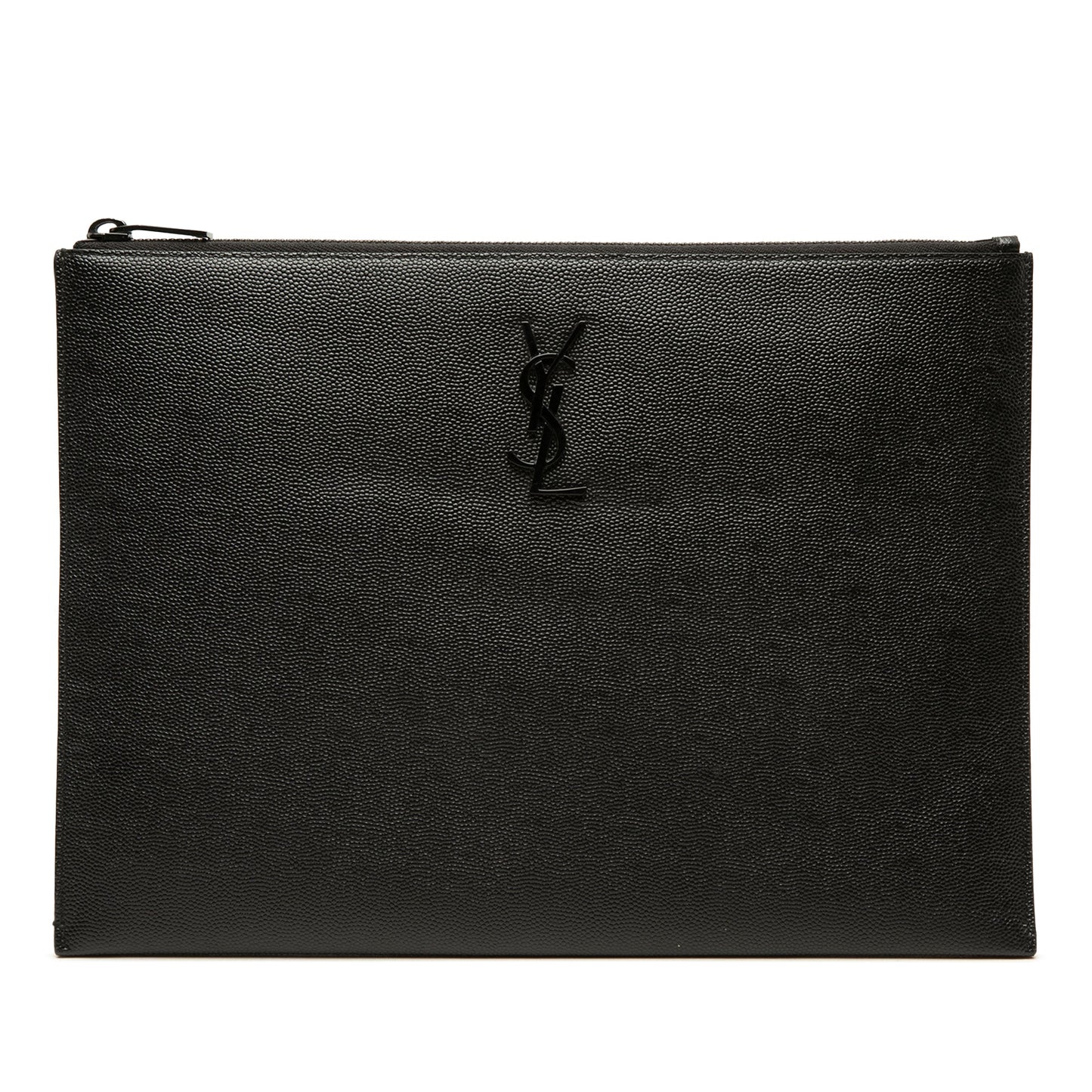 Saint Laurent Grain De Poudre Monogram Monochrome iPad Case