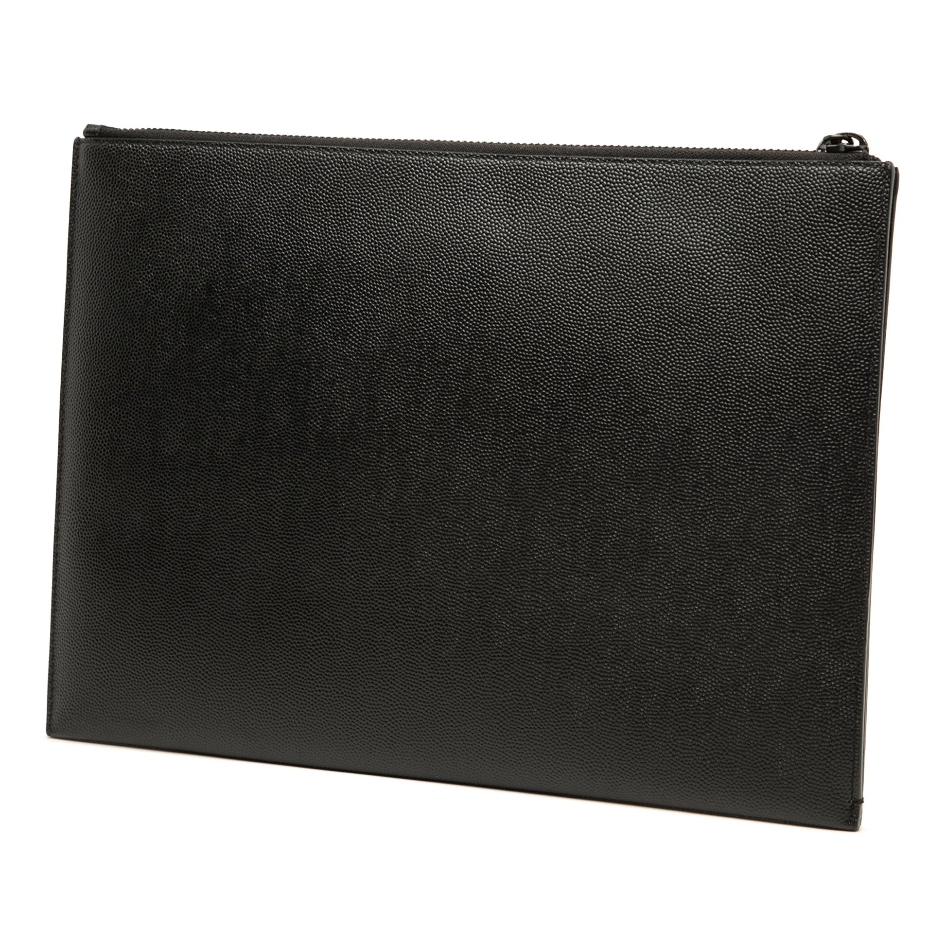 Saint Laurent Grain De Poudre Monogram Monochrome iPad Case