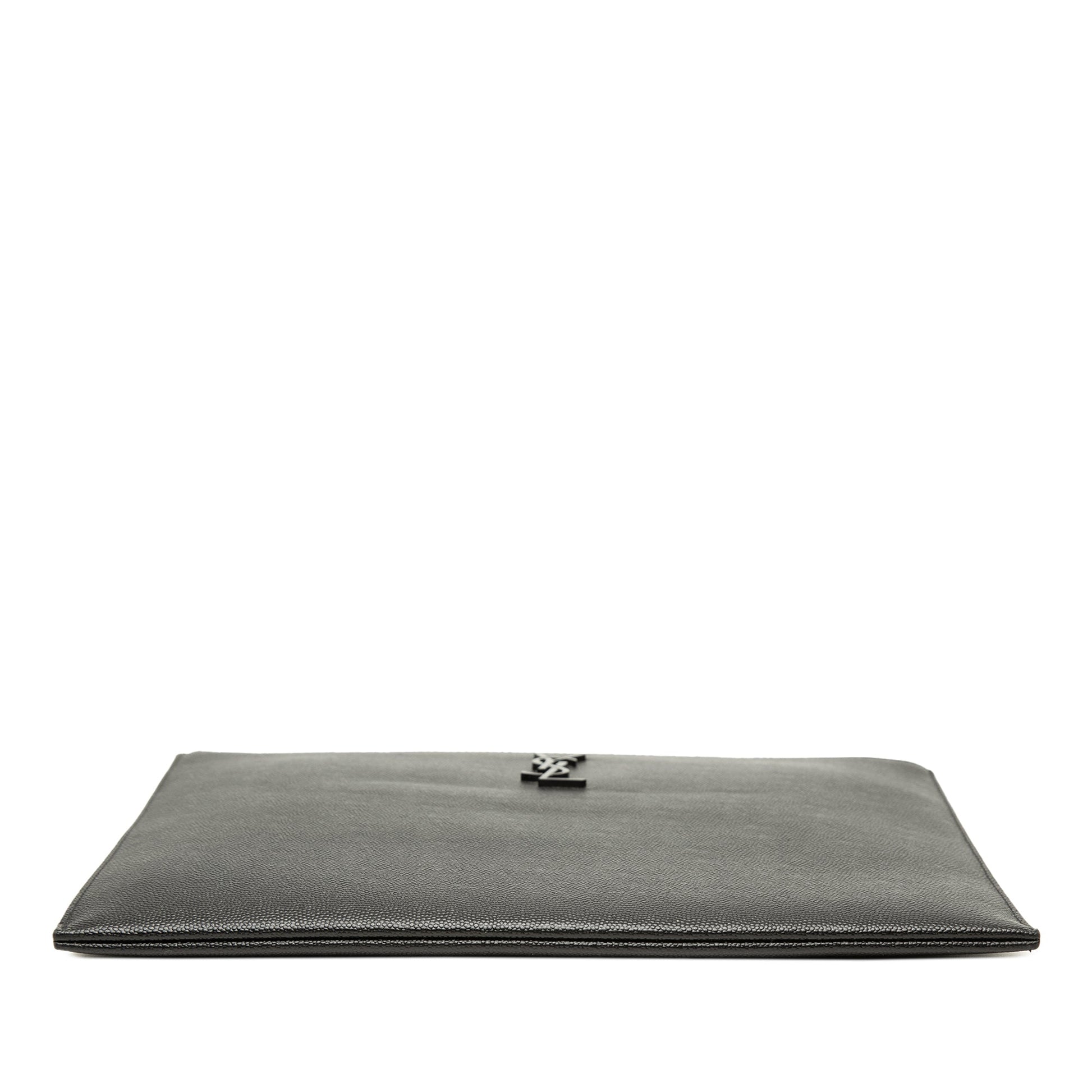 Saint Laurent Grain De Poudre Monogram Monochrome iPad Case