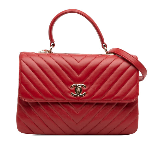 Chanel Medium Chevron Lambskin Trendy CC Flap