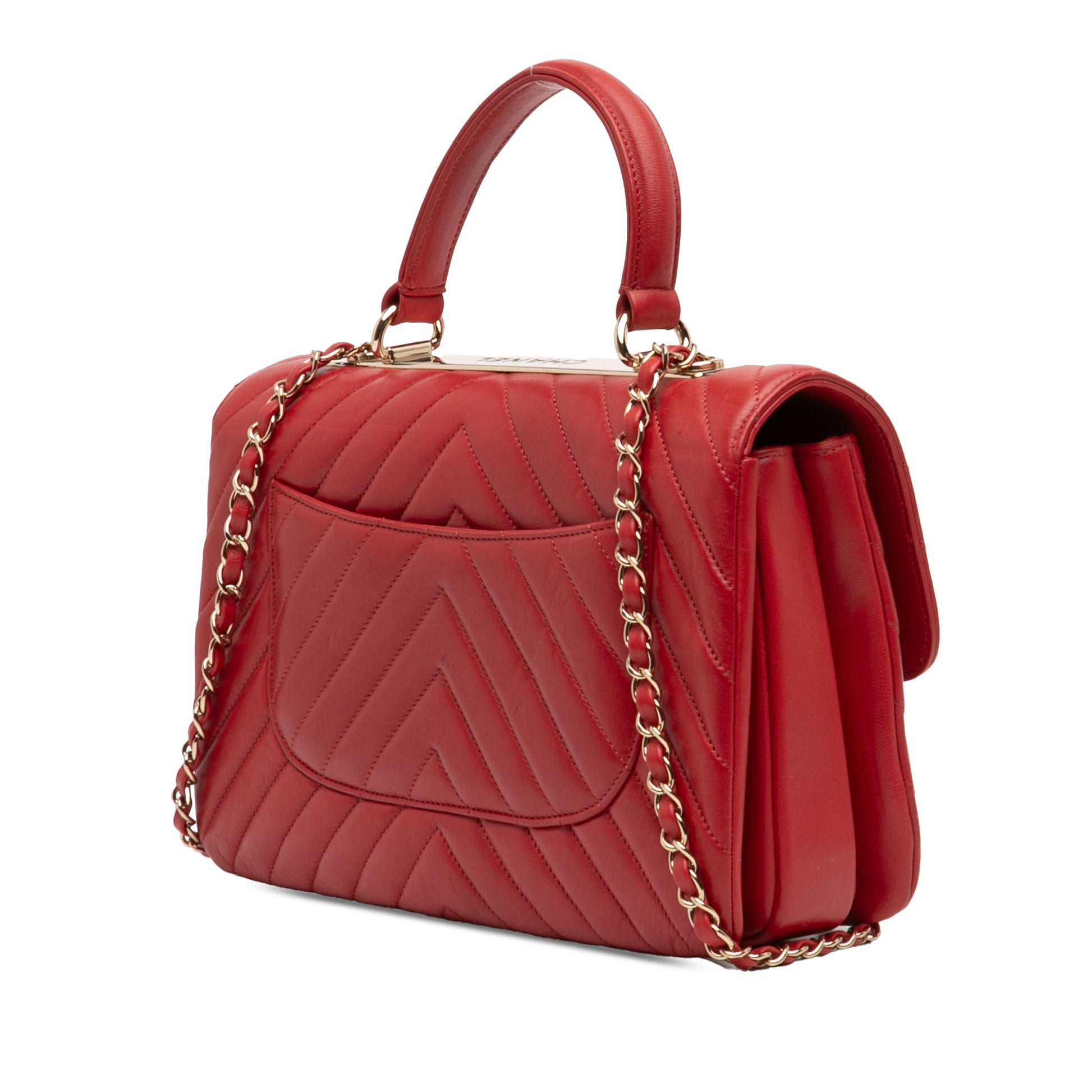 Chanel Medium Chevron Lambskin Trendy CC Flap