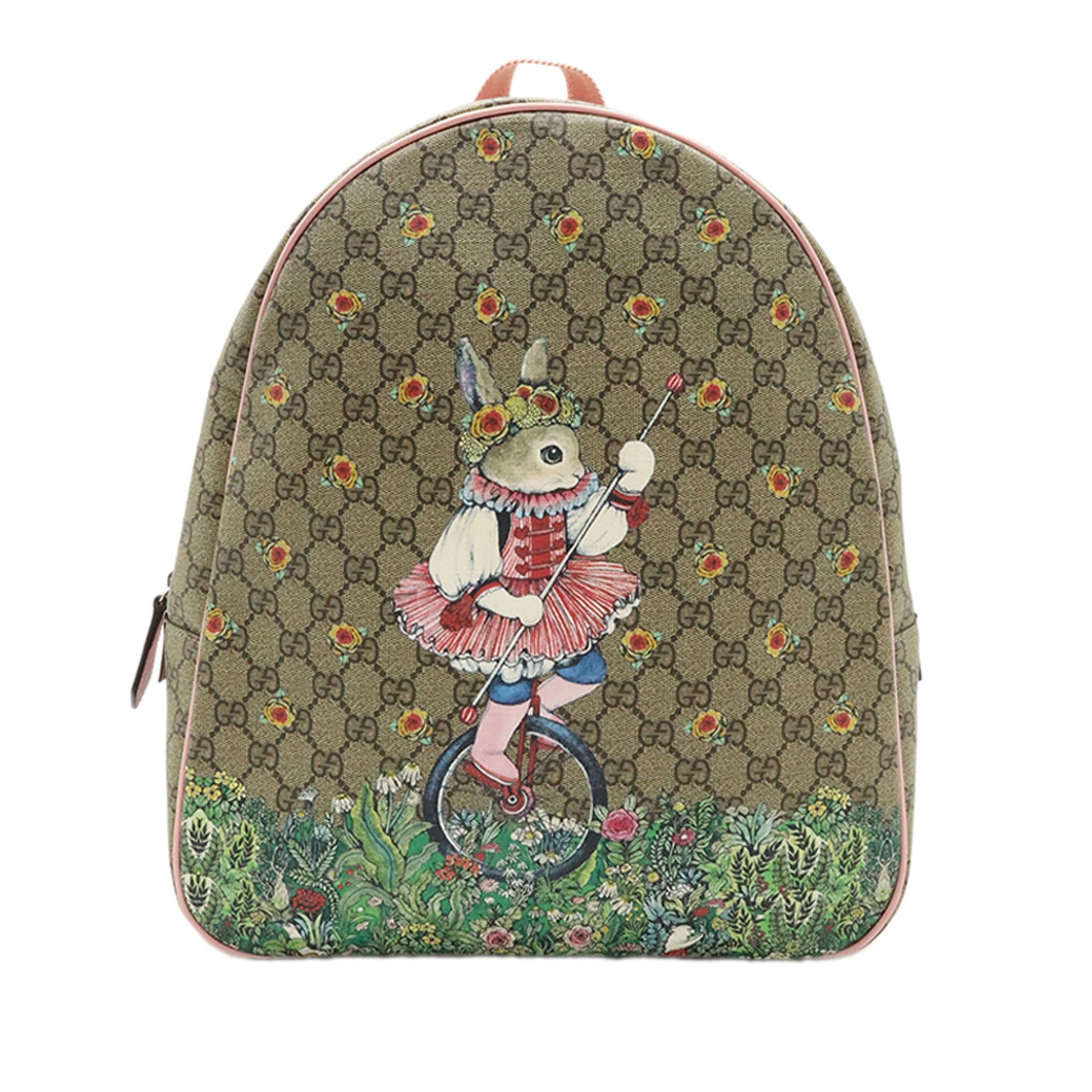 Gucci Yuko Higuchi Childrens GG Supreme Rabbit Backpack