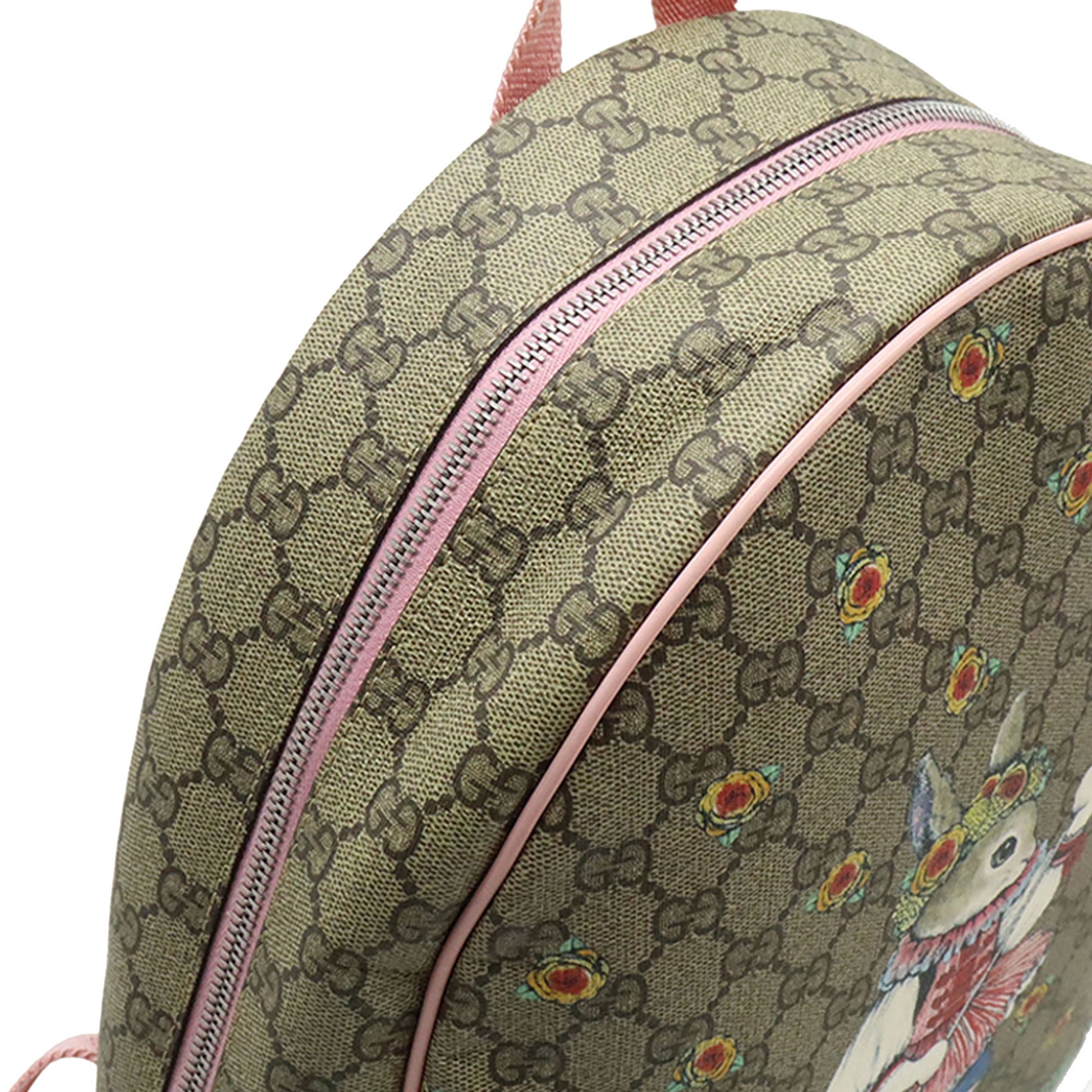 Gucci Yuko Higuchi Childrens GG Supreme Rabbit Backpack