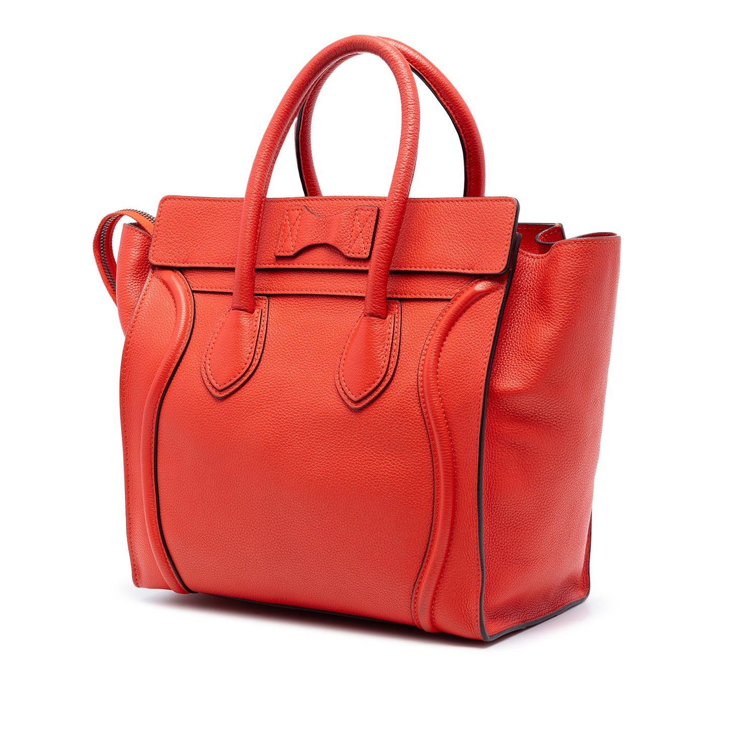 Mini Grained Calfskin Luggage Tote