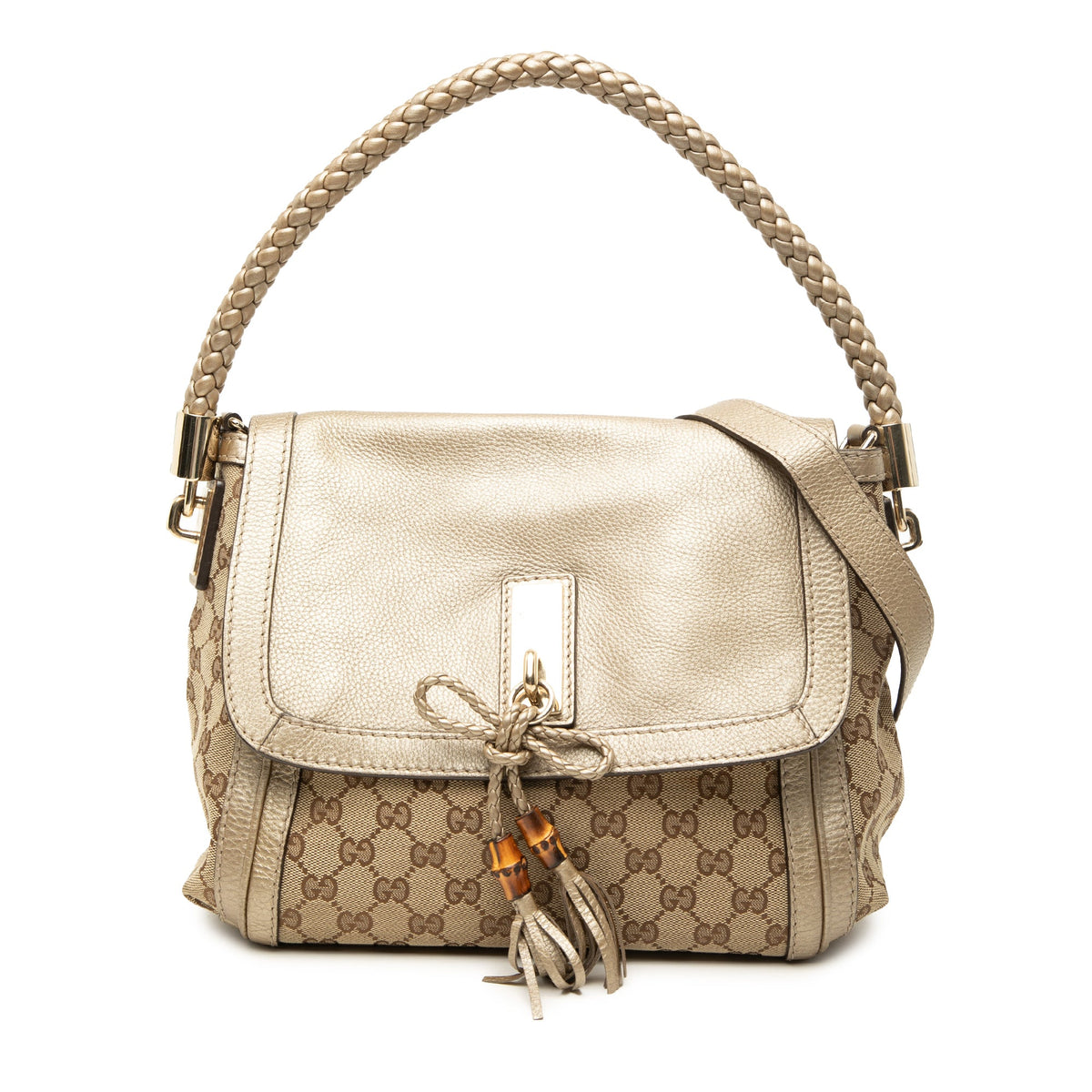 Gucci GG Canvas Bella Flap Satchel