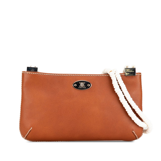 Celine Calfskin Shell Strap Shoulder Bag