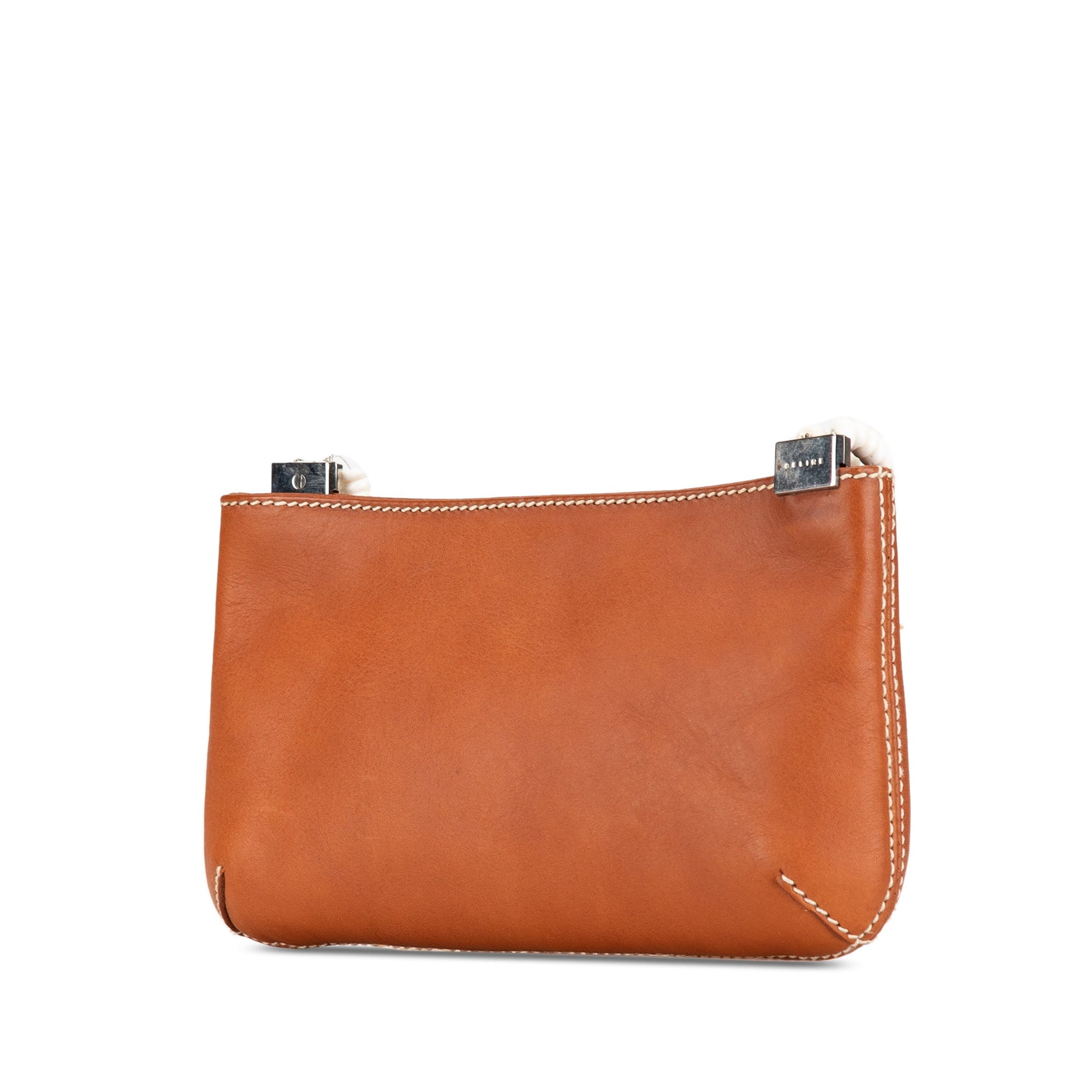 Celine Calfskin Shell Strap Shoulder Bag