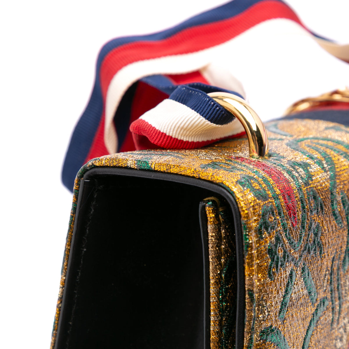 Gucci Small Canvas Brocade Web Sylvie Satchel