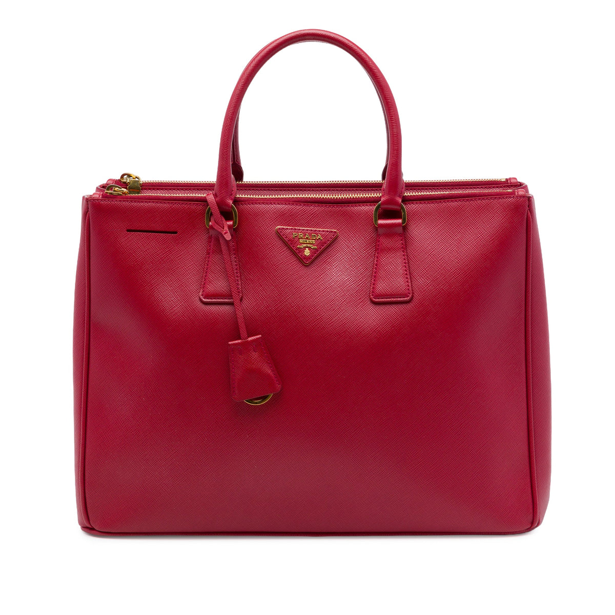 Prada Large Saffiano Lux Galleria Double Zip Tote