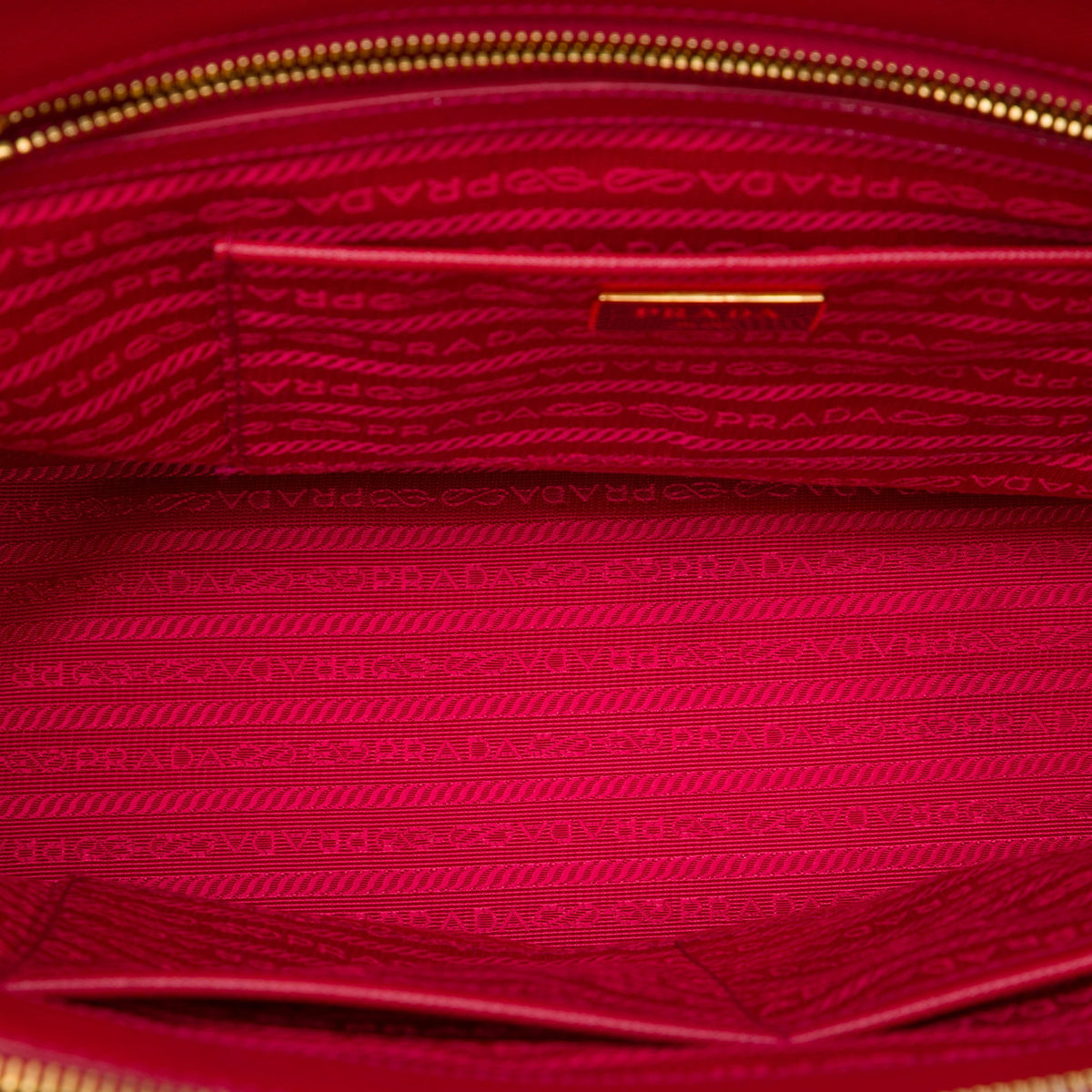 Prada Large Saffiano Lux Galleria Double Zip Tote