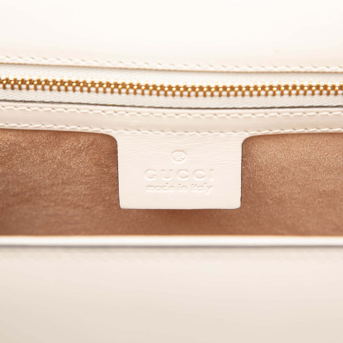 Gucci Small Calfskin Web Sylvie Satchel
