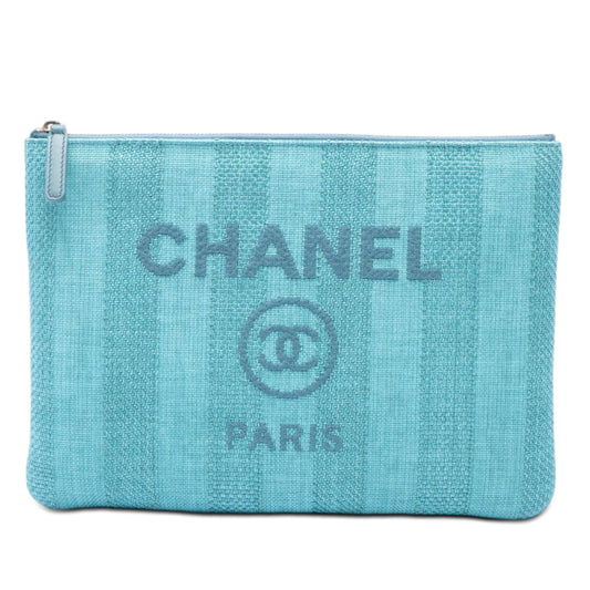 Chanel Medium Tweed Deauville O Case Clutch