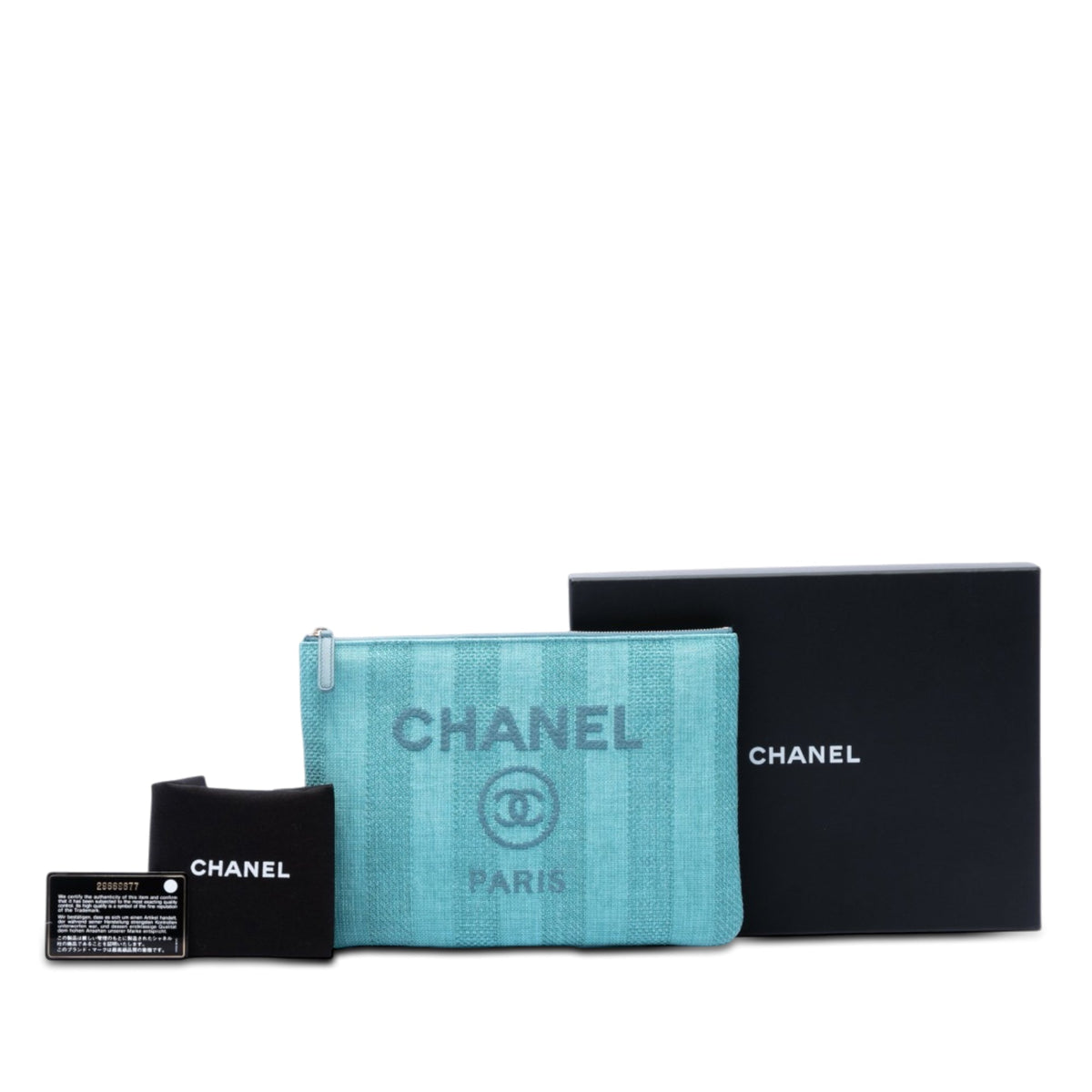 Chanel Medium Tweed Deauville O Case Clutch