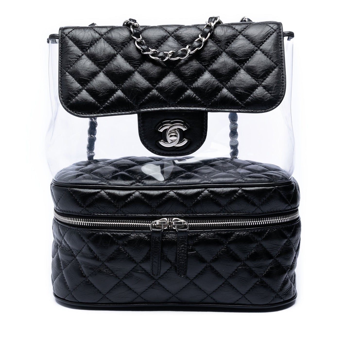 Chanel Quilted Lambskin and PVC Aquarium Shoulder Bag