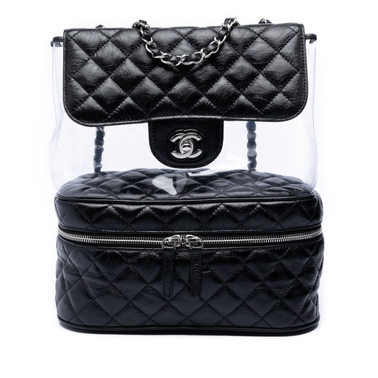Chanel Quilted Lambskin and PVC Aquarium Shoulder Bag