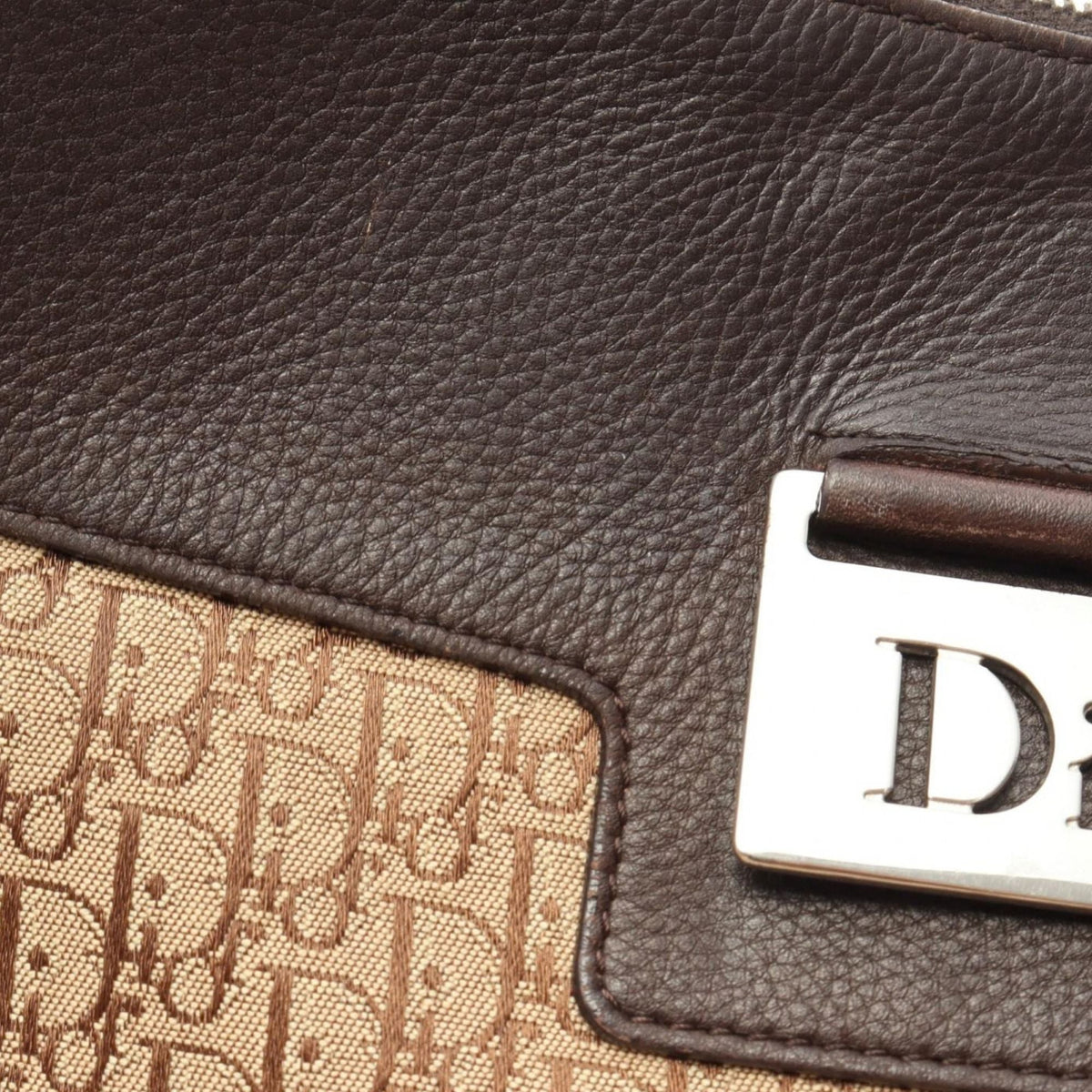 Dior Diorissimo Trotter Canvas Street Chic Crossbody — Beige