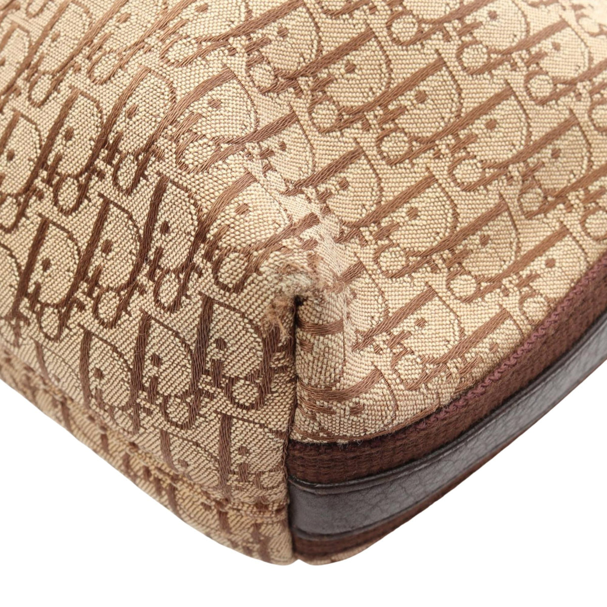 Dior Diorissimo Trotter Canvas Street Chic Crossbody — Beige