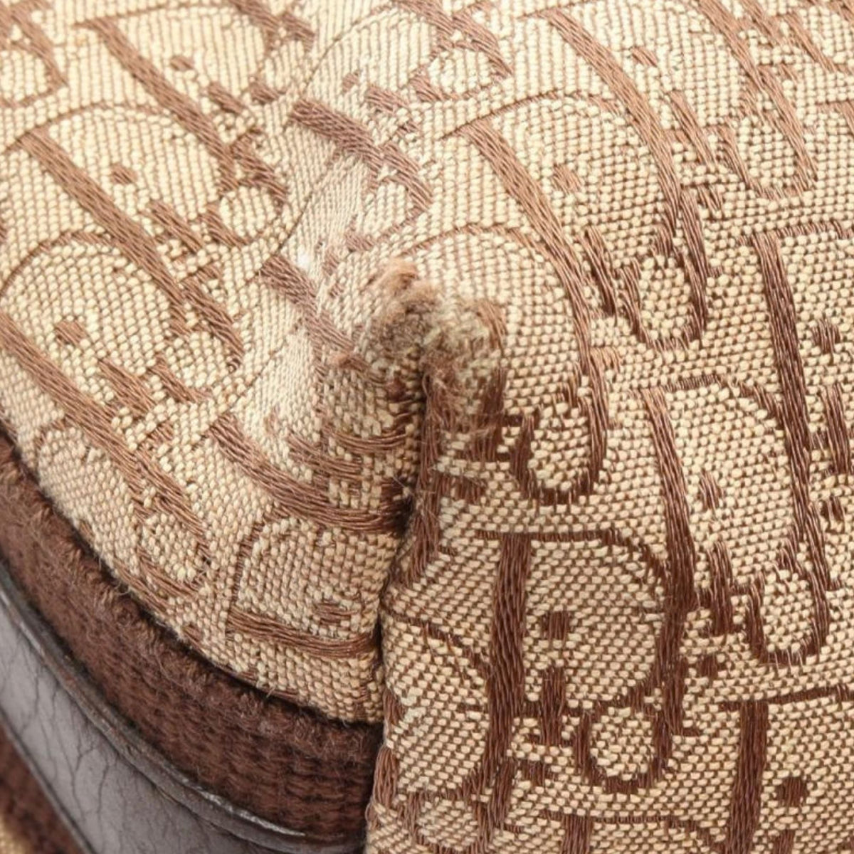 Dior Diorissimo Trotter Canvas Street Chic Crossbody — Beige