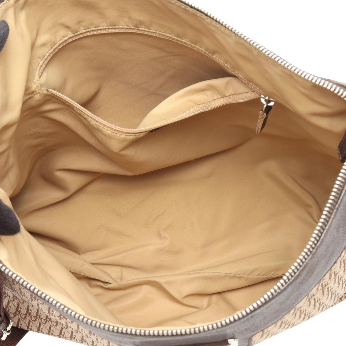 Dior Diorissimo Trotter Canvas Street Chic Crossbody — Beige