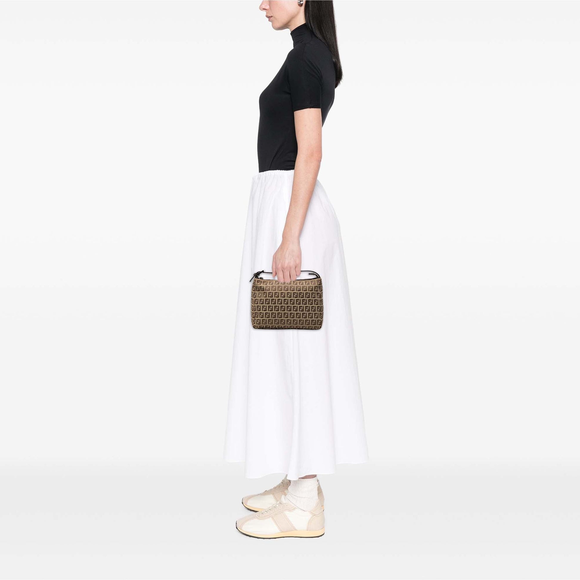Fendi Zucchino Canvas Handbag