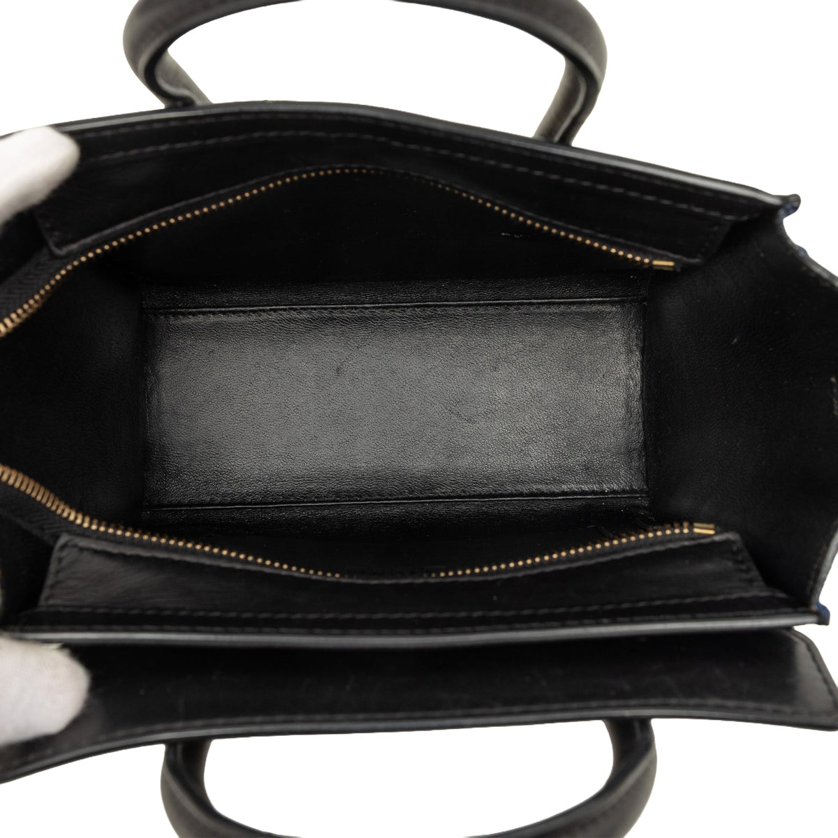 Celine Nano Tricolor Calfskin and Suede Luggage Tote