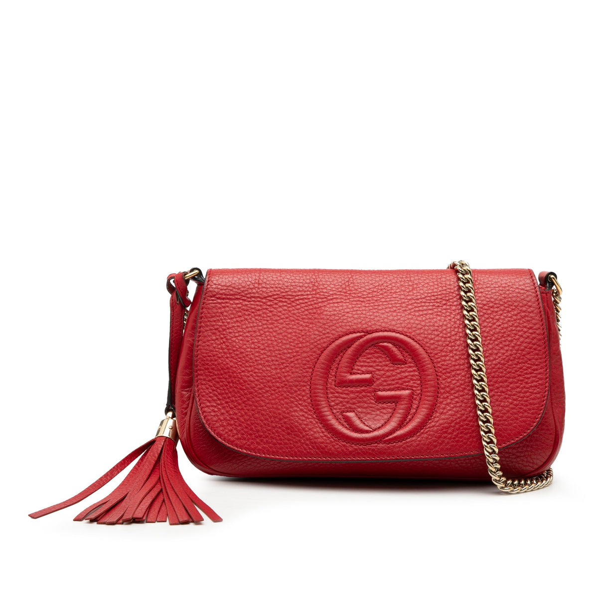 Gucci Medium Calfskin Soho Chain Flap Crossbody