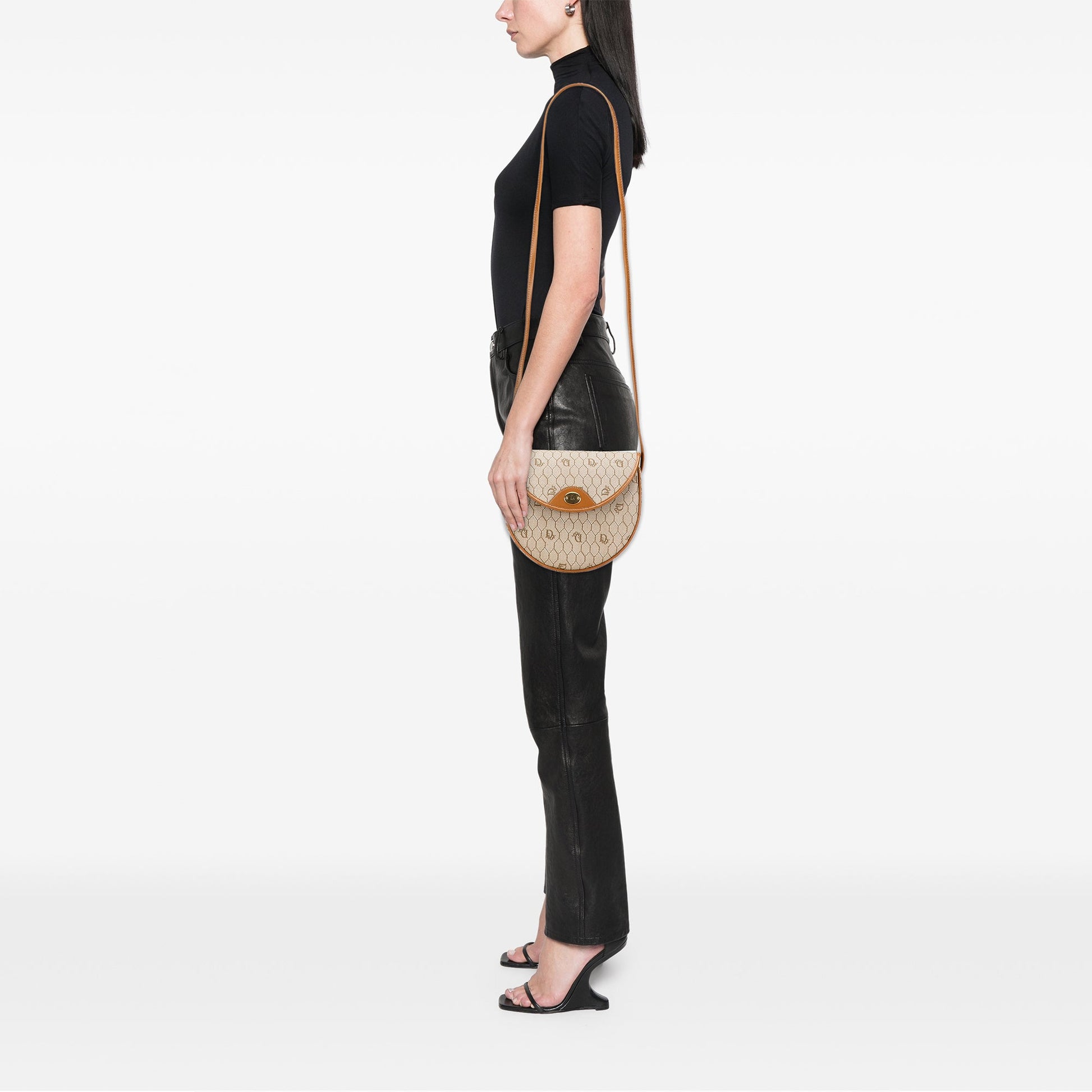 Dior Honeycomb Coated Canvas Crossbody