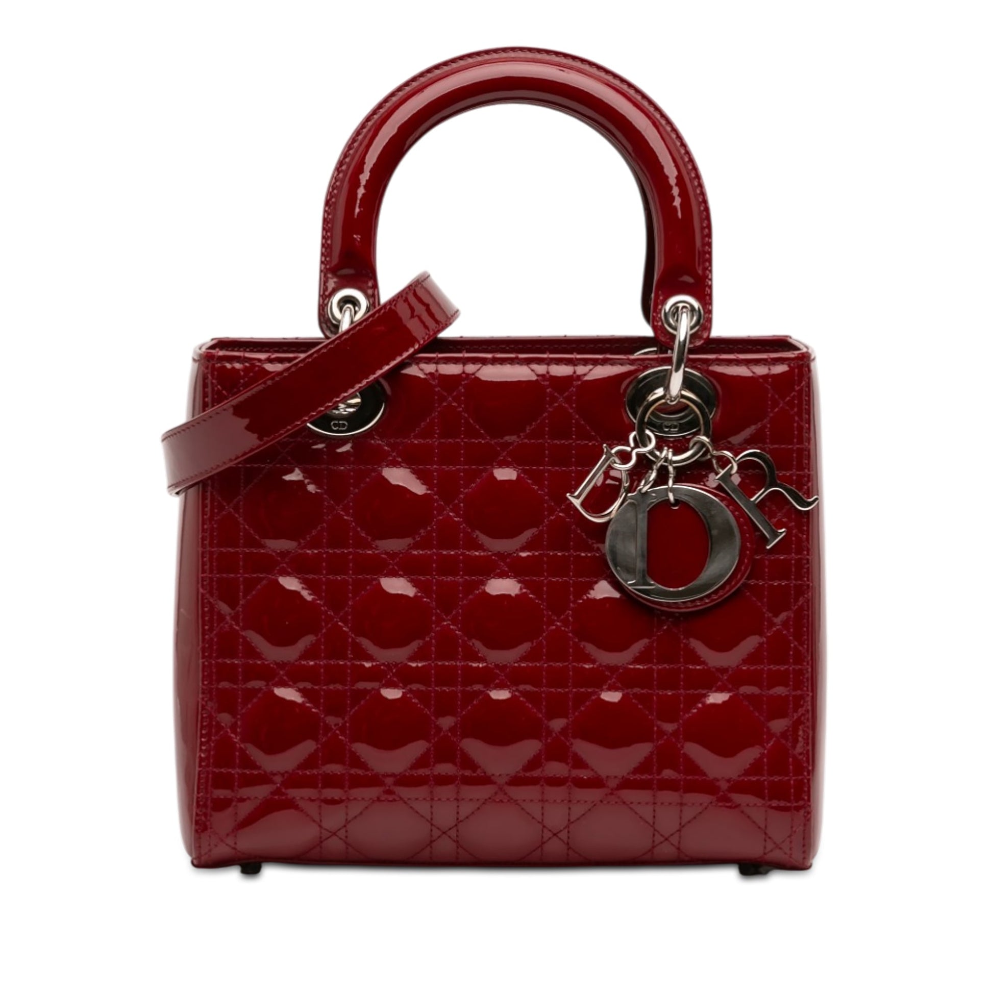 Dior Medium Patent Cannage Lady Dior