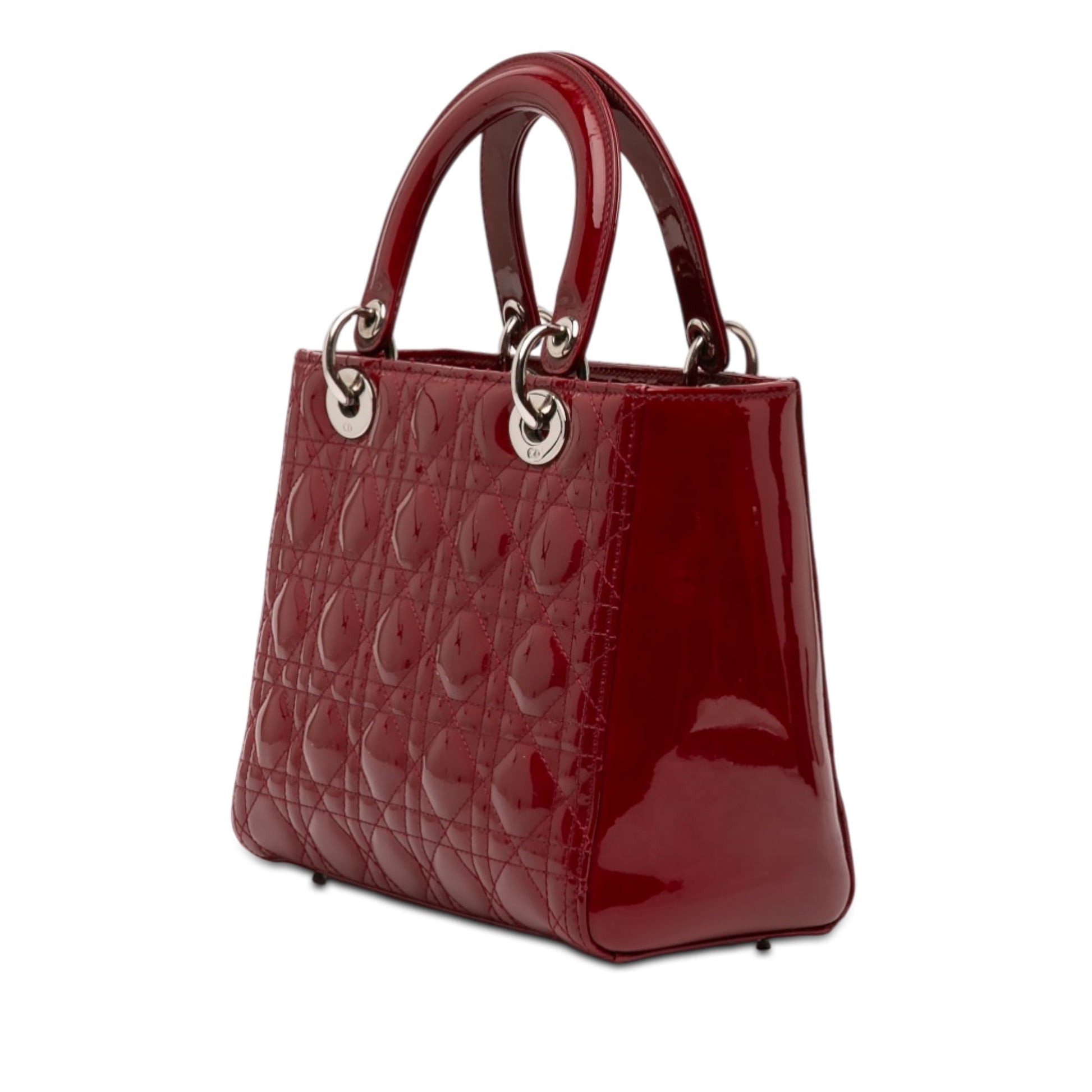 Dior Medium Patent Cannage Lady Dior