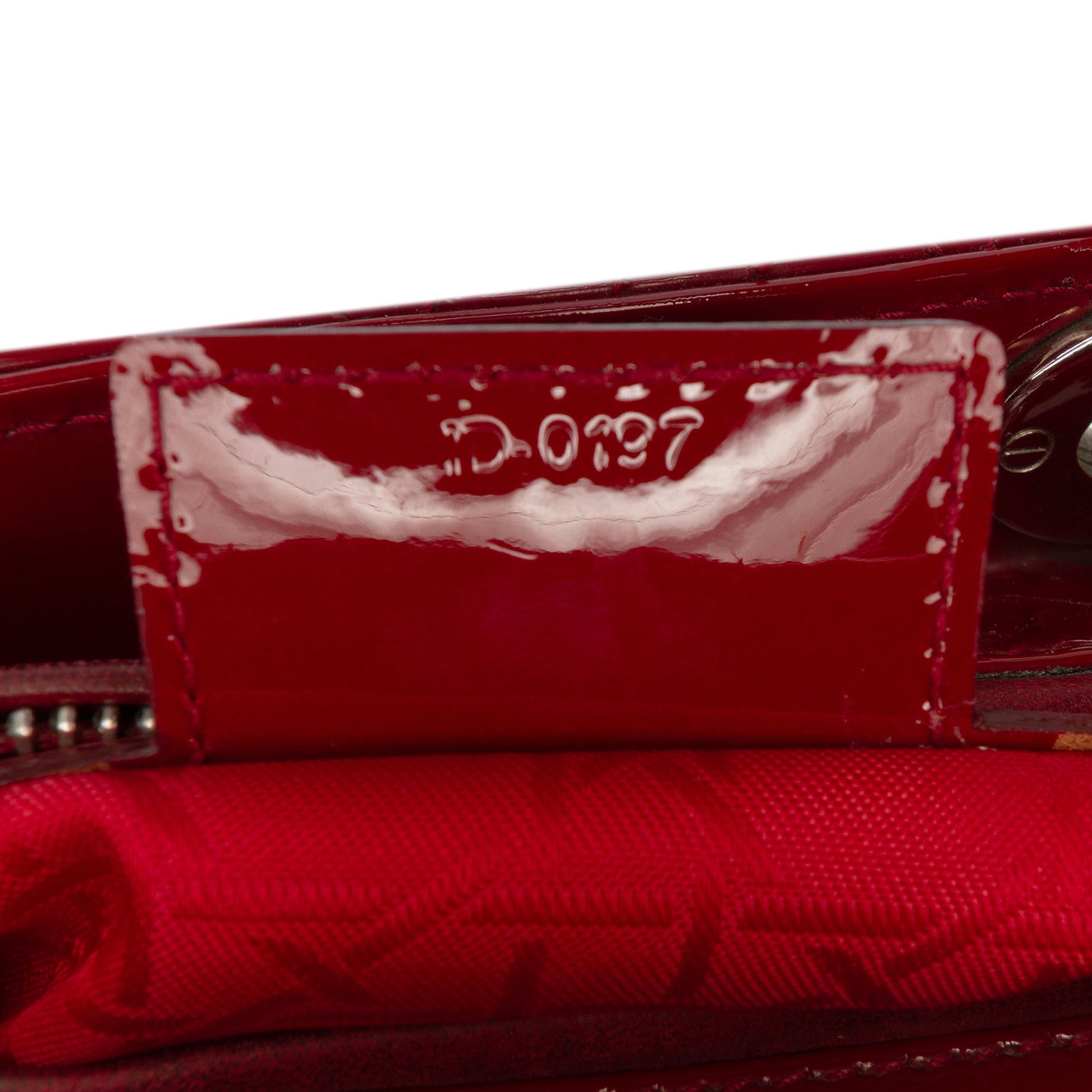 Dior Medium Patent Cannage Lady Dior