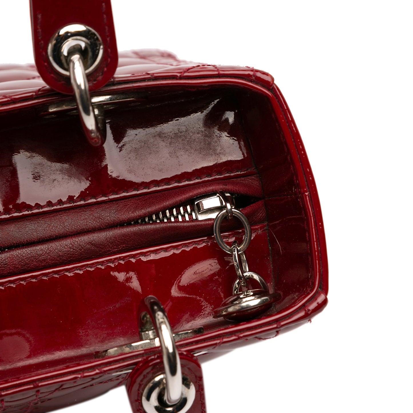 Dior Medium Patent Cannage Lady Dior
