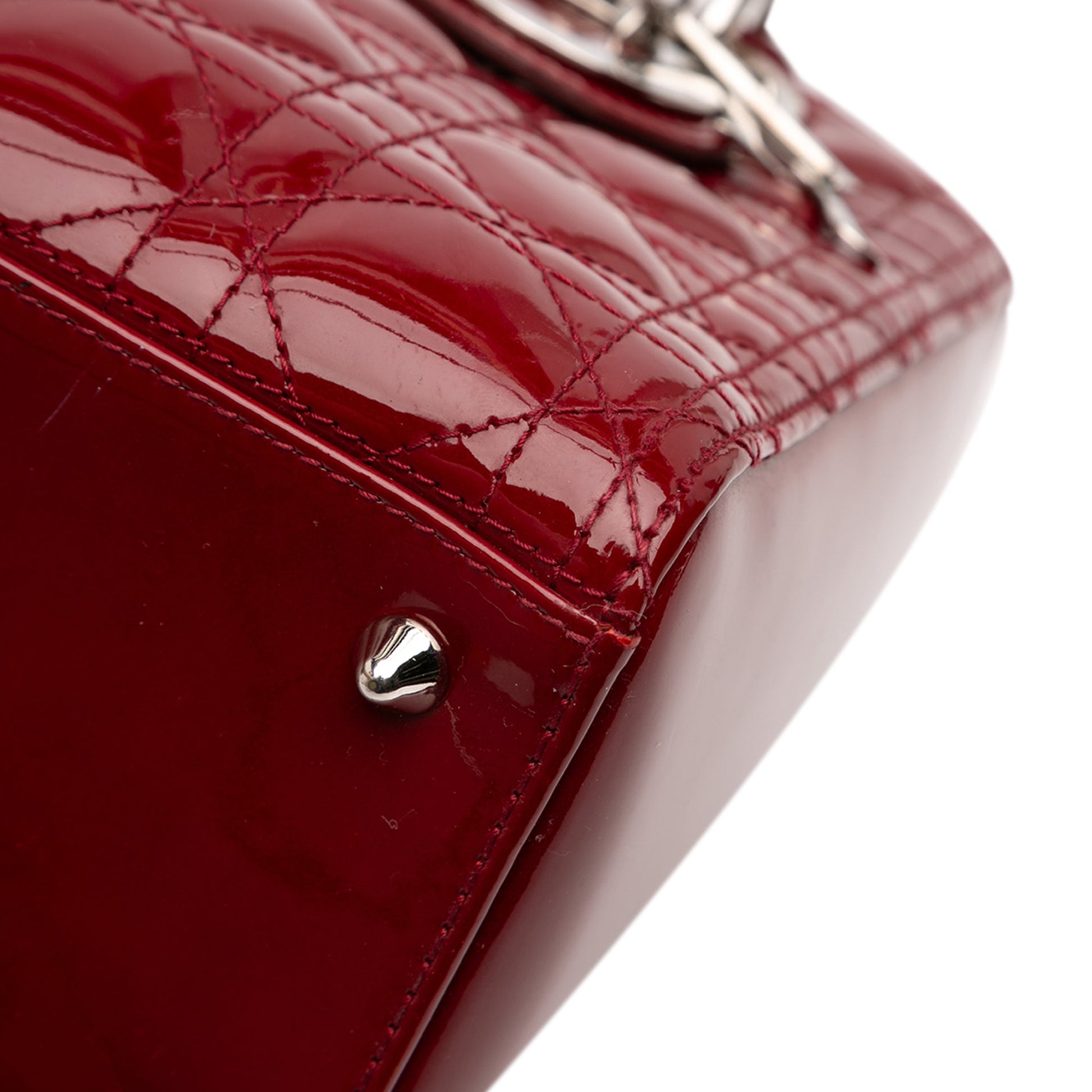 Dior Medium Patent Cannage Lady Dior