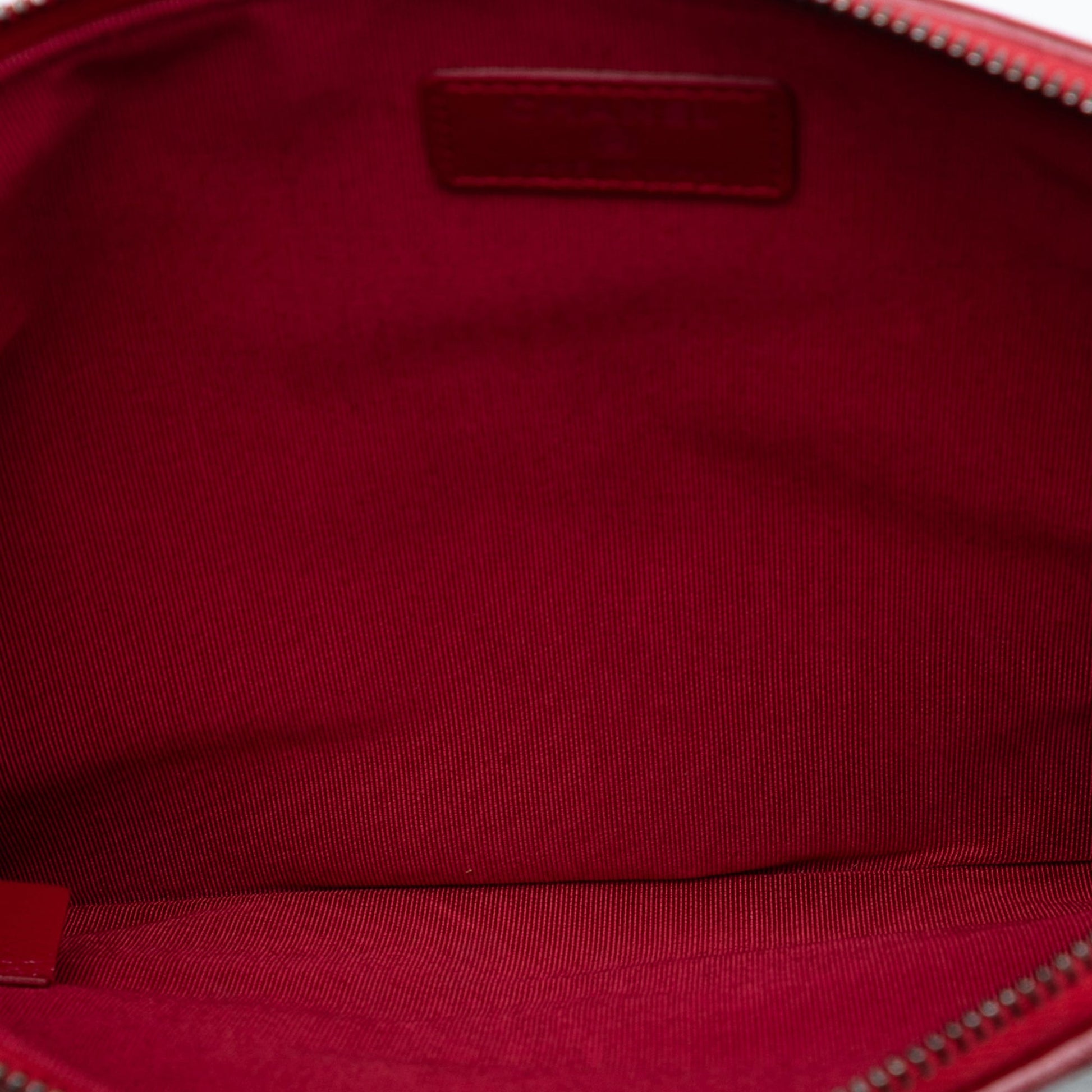 Chanel Medium Quilted Wool and Calfskin Gabrielle O Case Clutch