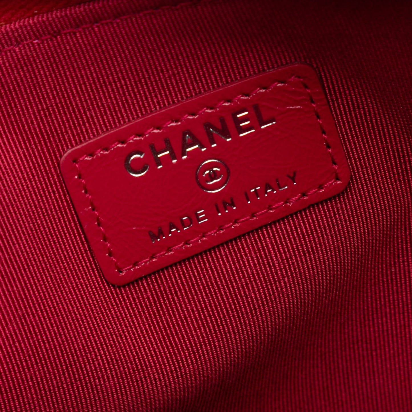 Chanel Medium Quilted Wool and Calfskin Gabrielle O Case Clutch