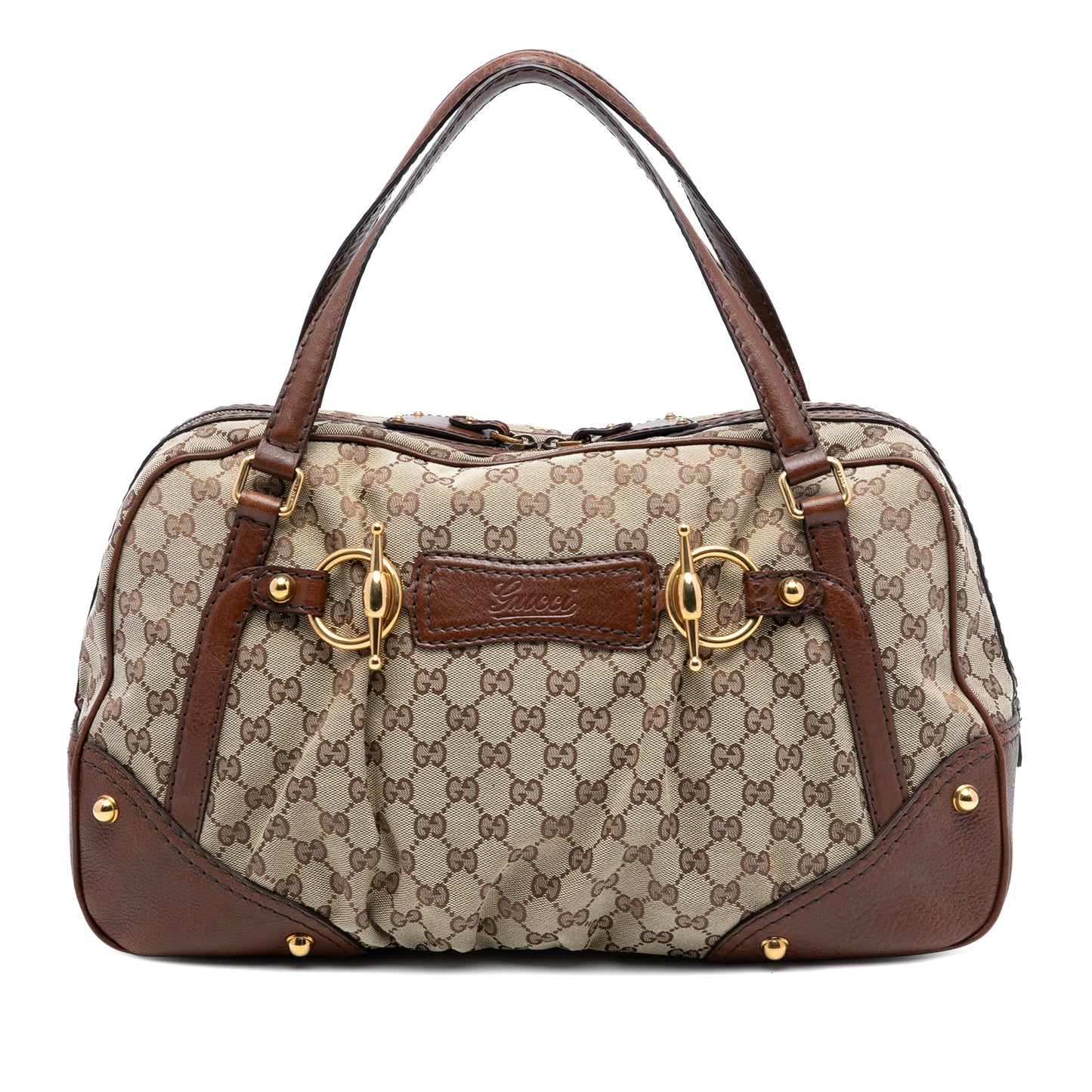 Gucci GG Canvas Jockey Boston Bag